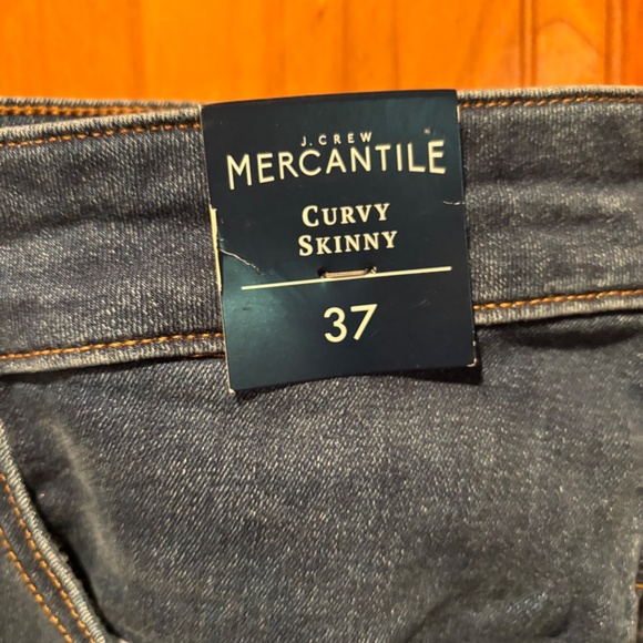 J. Crew Mercantile Women's Curvy Skinny High Rise Jeans Blue Size 24 NWT - Picture 5 of 8